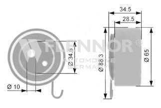 FS04107 Flennor rodillo, cadena de distribución