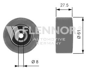 FU99361 Flennor rodillo intermedio de correa dentada