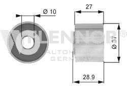 FU22906 Flennor polea inversión / guía, correa poli v