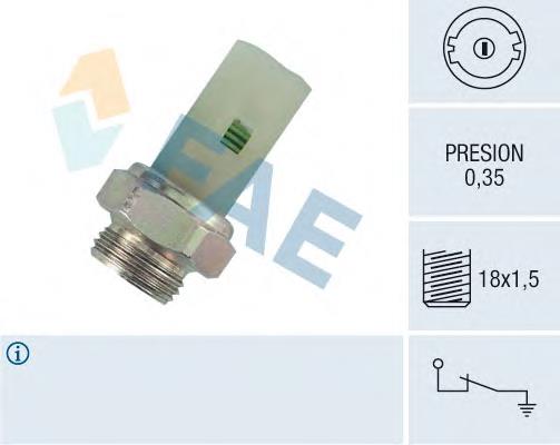 Manómetro de presión de aceite FAE 12380 precio, desde 7,27 EUR