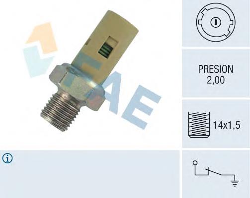 Indicador, presión del aceite 12360 FAE