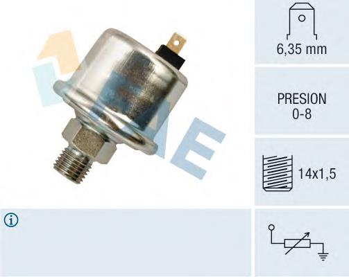 60535988 Fiat/Alfa/Lancia Indicador de presión del aceite