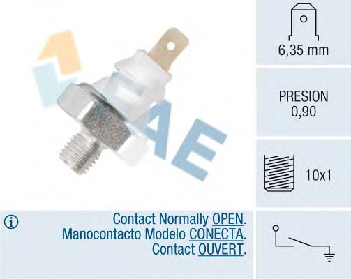 Sensor de presión de aceite 12930 FAE