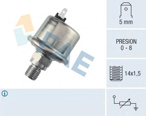 7700805824 Renault (RVI) indicador, presión del aceite