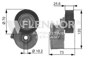 FA22922 Flennor tensor de correa, correa poli v