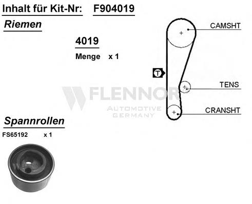 F904019 Flennor kit correa de distribución