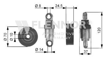 FD27994 Flennor tensor de correa, correa poli v