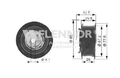 FS00029 Flennor Rodillo de cadena