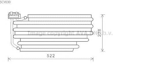 SCV030 AVA evaporador, aire acondicionado