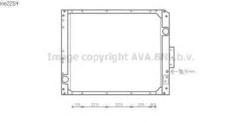 ME2254 AVA radiador de aire de admisión