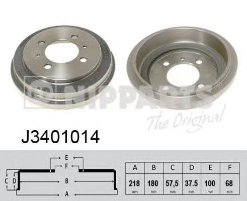 Freno de tambor trasero J3401014 Nipparts