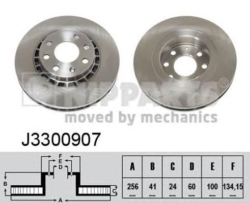 Disco de freno J3300907 Nipparts