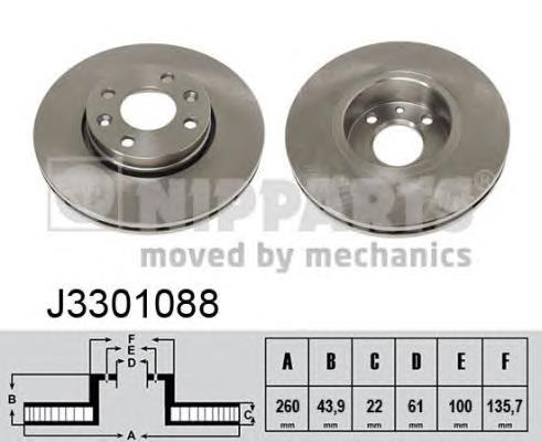 J3301088 Nipparts Discos