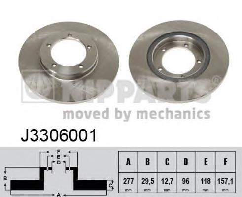 Freno de disco delantero J3306001 Nipparts