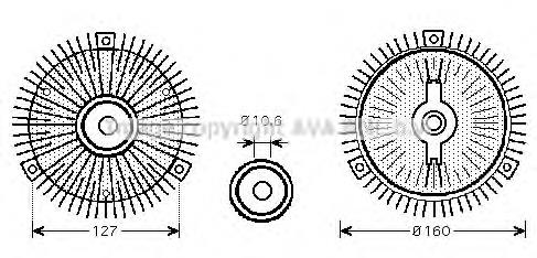 OLC552 AVA embrague, ventilador del radiador