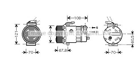 OLAK139 AVA compresor de aire acondicionado