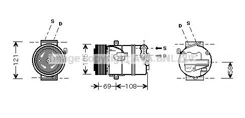 OLAK430 AVA compresor de aire acondicionado