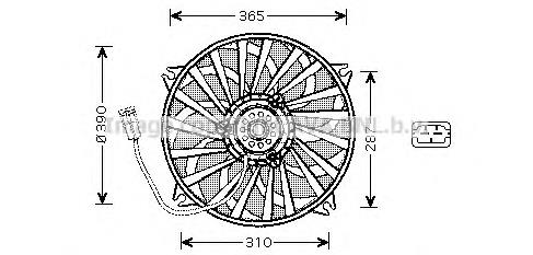 Ventilador de radiador AVA PE7535 precio, desde 56,53 EUR