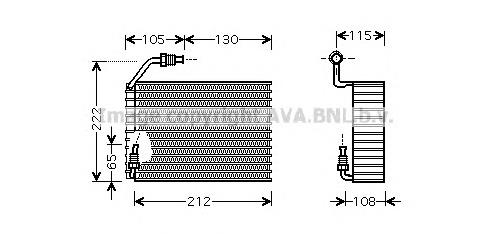 Evaporador, aire acondicionado para Citroen Jumper (244)