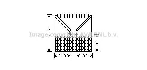 Evaporador, aire acondicionado 13124729 Peugeot/Citroen