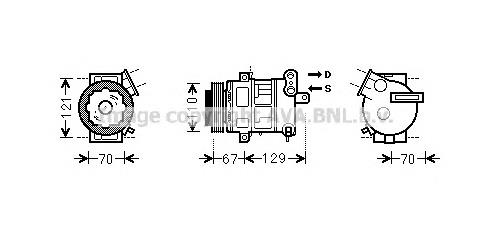 OLK558 AVA compresor de aire acondicionado