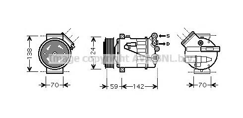 OLK449 AVA compresor de aire acondicionado