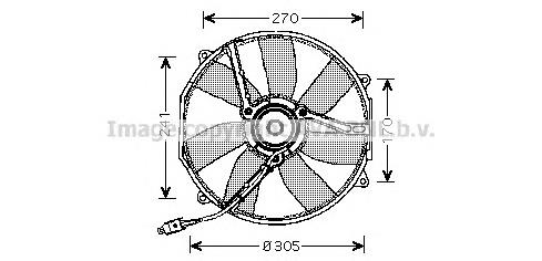 Ventilador (rodete +motor) refrigeración del motor con electromotor completo MS7512 AVA