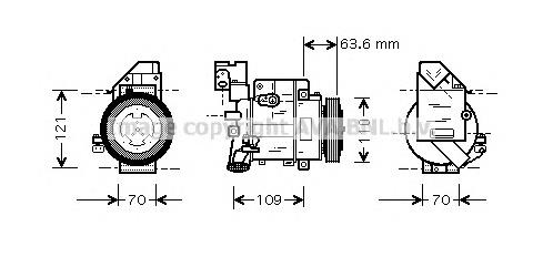 MSAK425 AVA compresor de aire acondicionado