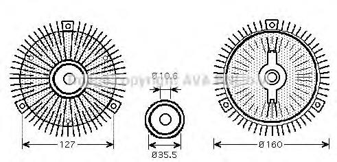 MSC416 AVA embrague, ventilador del radiador