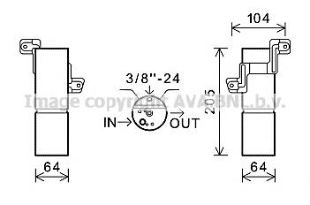 MSD598 AVA receptor-secador del aire acondicionado