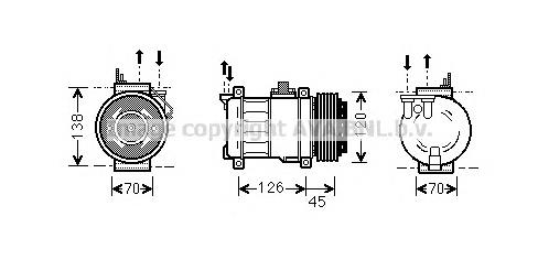 MSK276 AVA compresor de aire acondicionado