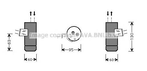 Receptor-secador del aire acondicionado MSD104 AVA