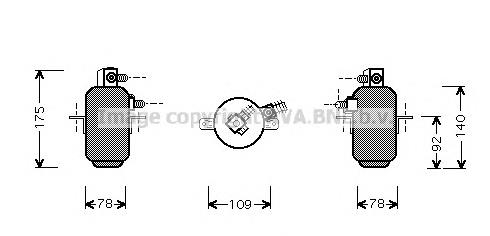 MSD081 AVA receptor-secador del aire acondicionado