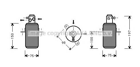 MSD266 AVA receptor-secador del aire acondicionado