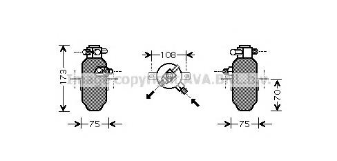 MSD374 AVA receptor-secador del aire acondicionado