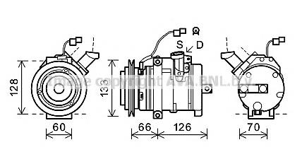 MTK228 AVA compresor de aire acondicionado