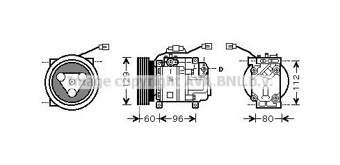 MZK202 AVA compresor de aire acondicionado