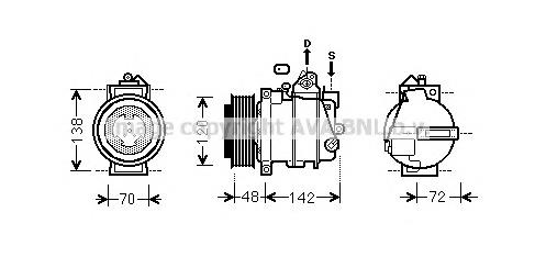 MSK567 AVA compresor de aire acondicionado