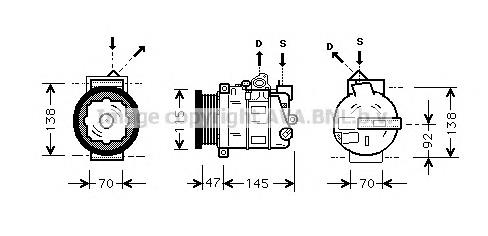 MSK390 AVA compresor de aire acondicionado