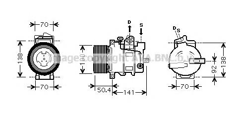 MSK431 AVA compresor de aire acondicionado