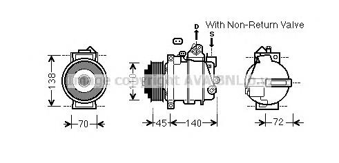 MSK587 AVA compresor de aire acondicionado