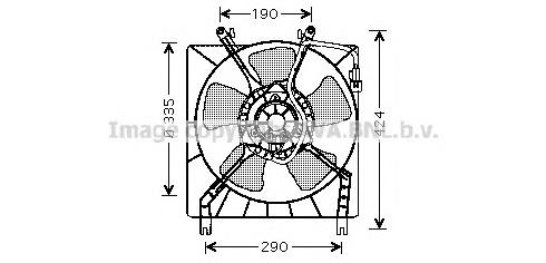 MT7511 AVA difusor de radiador, ventilador de refrigeración, condensador del aire acondicionado, completo con motor y rodete