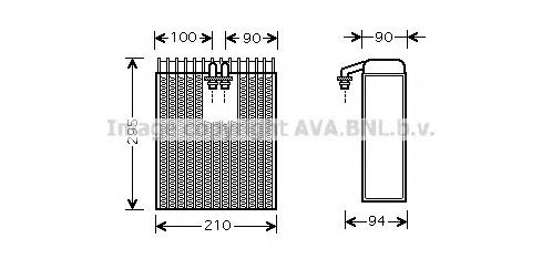 8850106020 Toyota evaporador, aire acondicionado