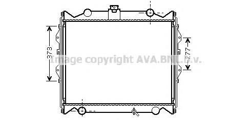 TO2310 AVA radiador refrigeración del motor