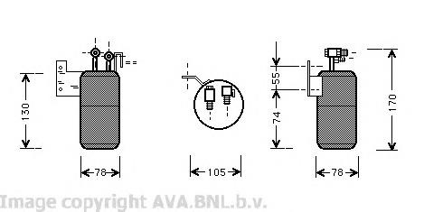 Receptor-secador del aire acondicionado VWD017 AVA