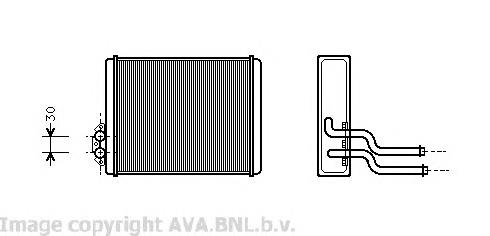 Radiador de calefacción VOA6084 AVA