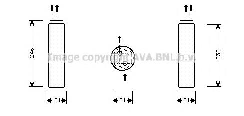 RTD094 AVA receptor-secador del aire acondicionado