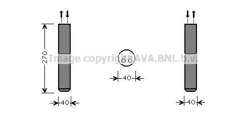 RTD493 AVA receptor-secador del aire acondicionado