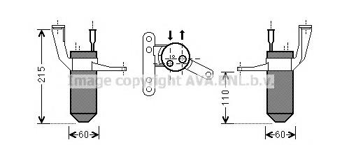 RTD428 AVA receptor-secador del aire acondicionado