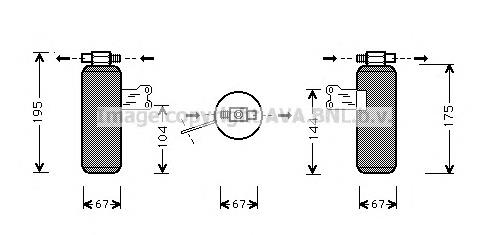 Receptor-secador del aire acondicionado RTD027 AVA